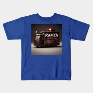 Steampunk Tokyo Ramen Food Truck Kids T-Shirt